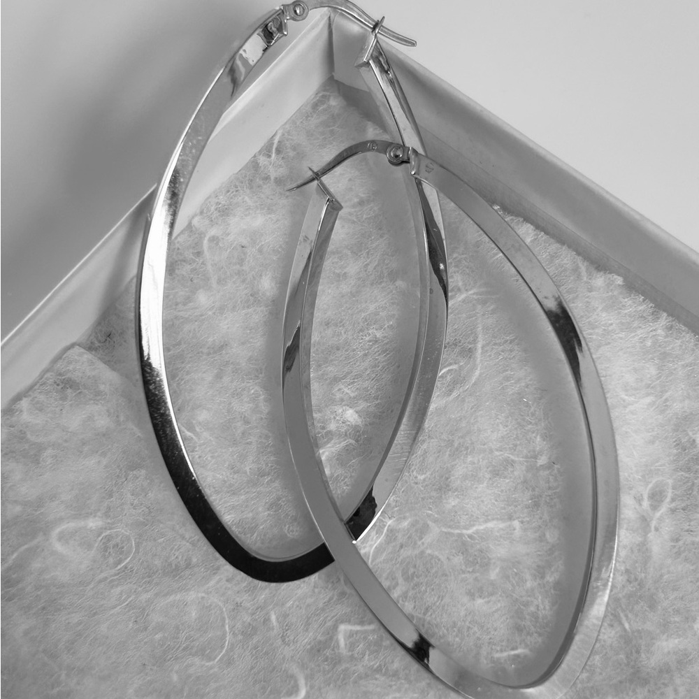 Elegant Silver Hoop Earrings